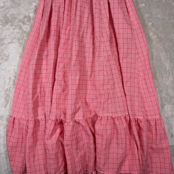 Max Studio London Red Gingham Smocked Midi Sundress Size L NWT Nordstrom - Picture 12 of 14